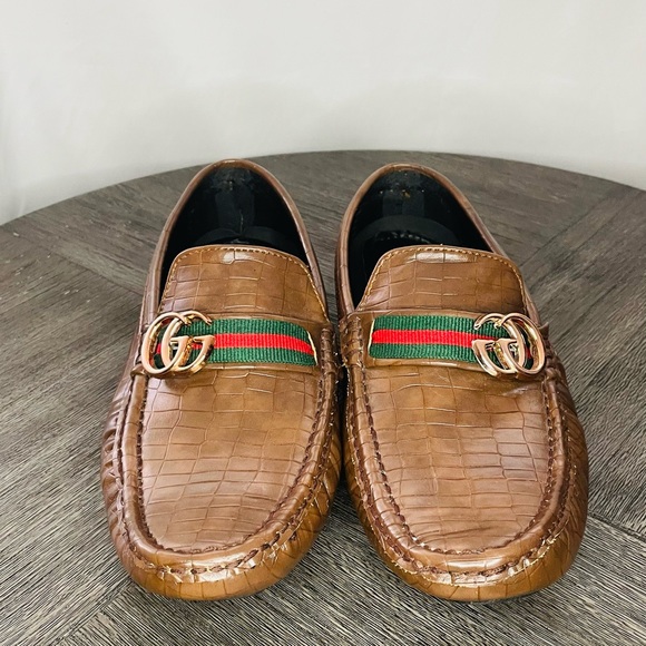 MEN\'S GUCCI JORDAAN CROCODILE LOAFER main image 5